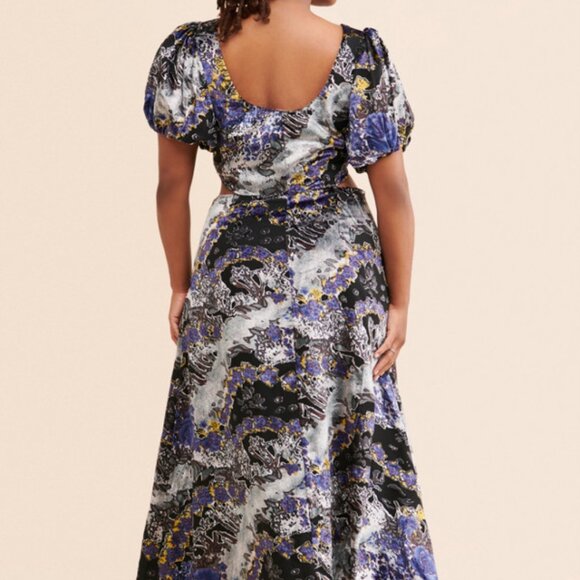 Anthropologie x Let Me Be Burnout Velvet Maxi Dress - Picture 8 of 9